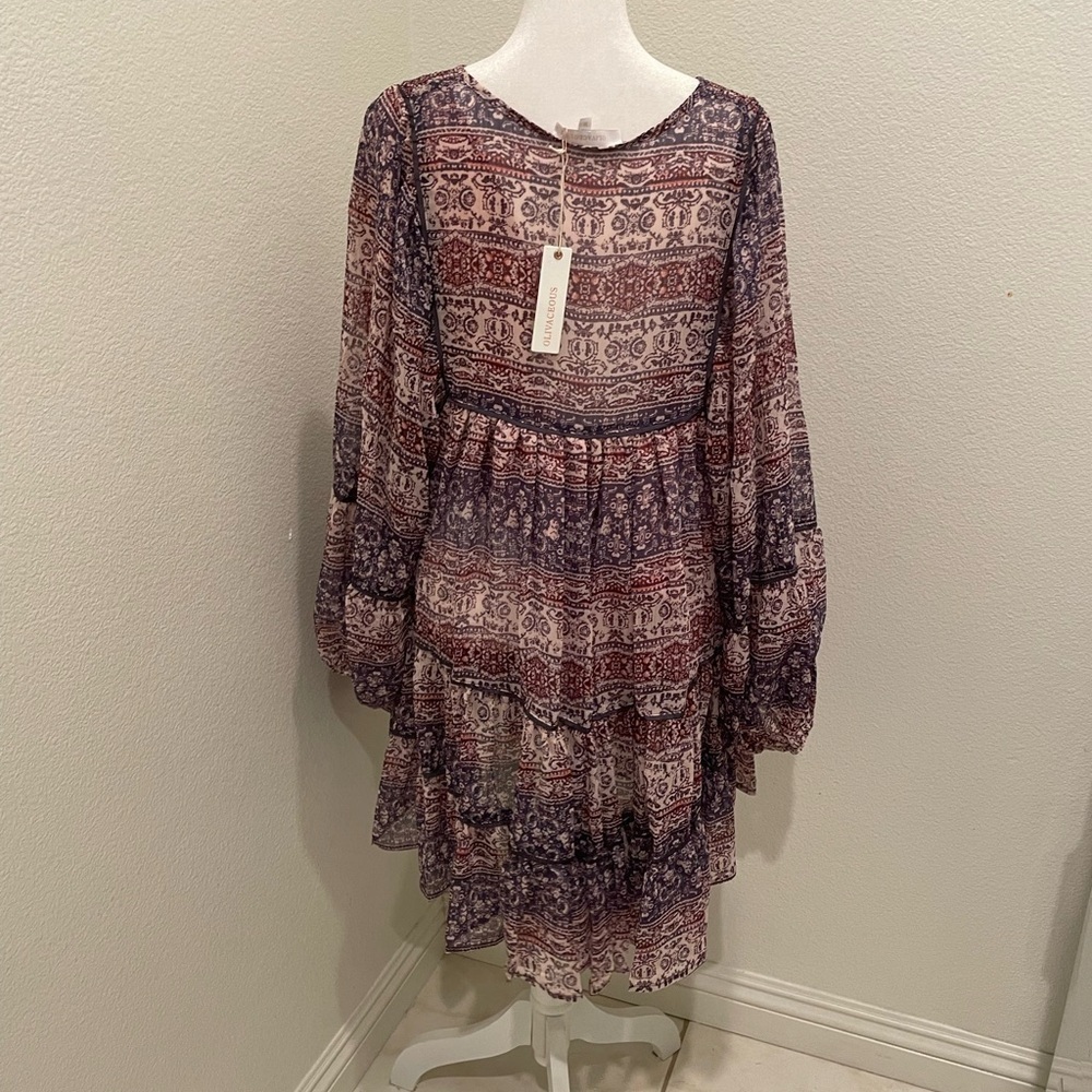 NWT Olivaceous Boho Dress purple Size M - Picture 3 of 9